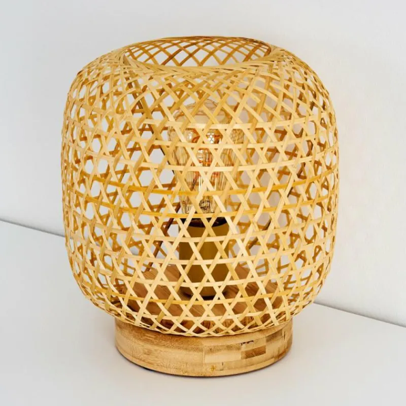 Luminaires Scandinaves-hofstein Lampe de table Batumi Brun, 1 lumière