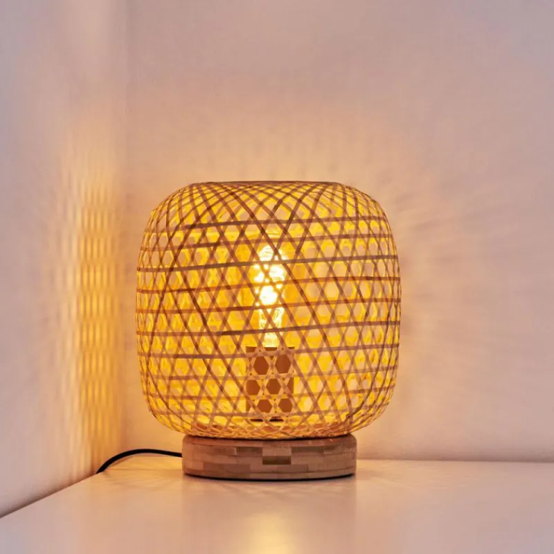 Luminaires Scandinaves-hofstein Lampe de table Batumi Brun, 1 lumière