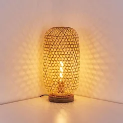 Luminaires Scandinaves-hofstein Lampe de table Batumi Brun, 1 lumière