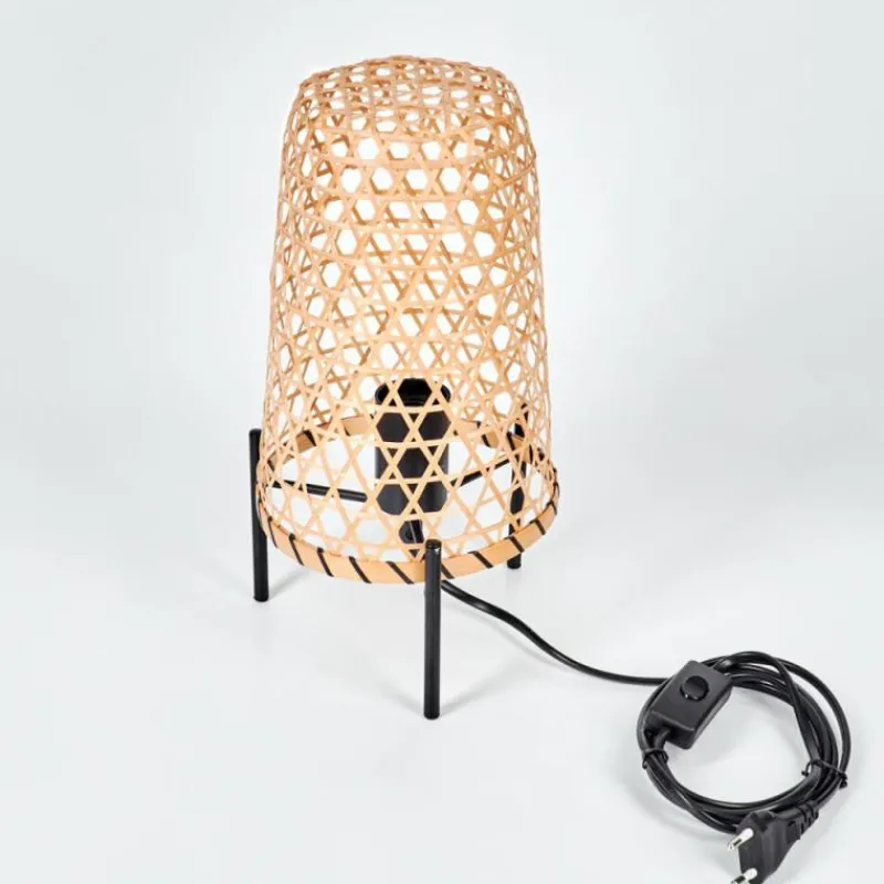 Luminaires Scandinaves-hofstein Lampe de table Bauro Écru, Noir, 1 lumière