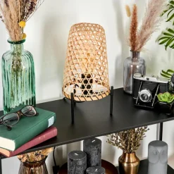 Luminaires Scandinaves-hofstein Lampe de table Bauro Écru, Noir, 1 lumière