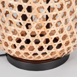 Luminaires Scandinaves-hofstein Lampe de table Bauro Écru, Noir, 2 lumières