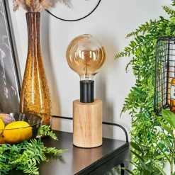 Luminaires Scandinaves-hofstein Lampe de table Beccar Écru, Noir, 1 lumière