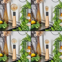 Luminaires Scandinaves-hofstein Lampe de table Beccar Écru, Noir, 1 lumière