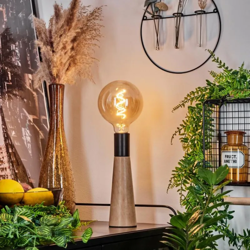 Luminaires Scandinaves-hofstein Lampe de table Beccar Écru, Noir, 1 lumière