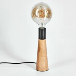 Luminaires Scandinaves-hofstein Lampe de table Beccar Écru, Noir, 1 lumière