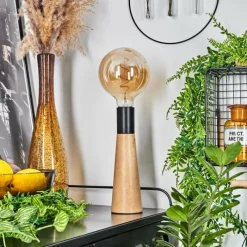 Luminaires Scandinaves-hofstein Lampe de table Beccar Écru, Noir, 1 lumière