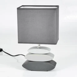 Lampes En Tissu-hofstein Lampe de table Berghamn Anthracite, Gris, 1 lumière