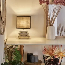 Lampes En Tissu-hofstein Lampe de table Berghamn Chrome, 1 lumière