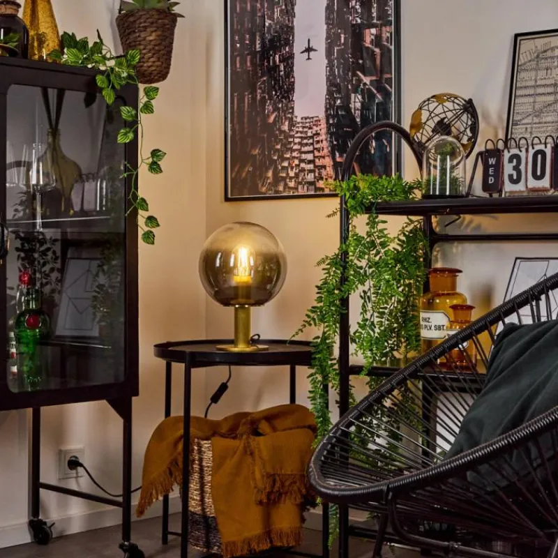 Lampes Dorées-hofstein Lampe de table Berle Or, 1 lumière