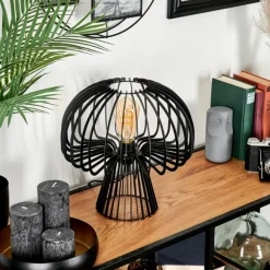 Lampes Industrielles-hofstein Lampe de table Berne Noir, 1 lumière