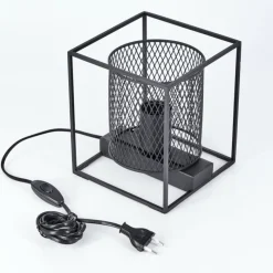 Lampes Industrielles-hofstein Lampe de table Bettaix Noir, 1 lumière