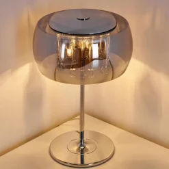 hofstein Lampe de table Blacklick Chrome, 3 lumières