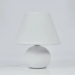 Lampes En Tissu-hofstein Lampe de table Bodin Blanc, 1 lumière