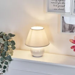 Lampes En Tissu-hofstein Lampe de table Bodin Blanc, 1 lumière