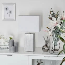 Lampes En Tissu-hofstein Lampe de table Boldrarias Chrome, Argenté, 1 lumière