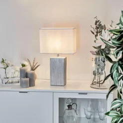 Lampes En Tissu-hofstein Lampe de table Boldrarias Chrome, Argenté, 1 lumière