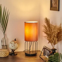 hofstein Lampe de table Bornalle Noir, 1 lumière* Lampes À Poser