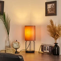 hofstein Lampe de table Bornalle Noir, 1 lumière* Lampes À Poser