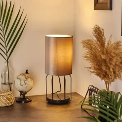 hofstein Lampe de table Bornalle Noir, 1 lumière* Lampes À Poser