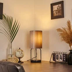 hofstein Lampe de table Bornalle Noir, 1 lumière* Lampes À Poser