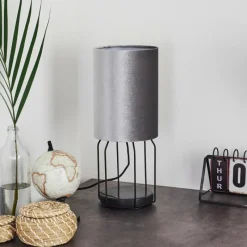 hofstein Lampe de table Bornalle Noir, 1 lumière* Lampes À Poser