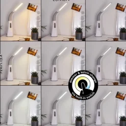 hofstein Lampe de table Bratislava LED Blanc, 1 lumière