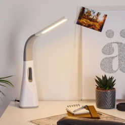 hofstein Lampe de table Bratislava LED Blanc, 1 lumière