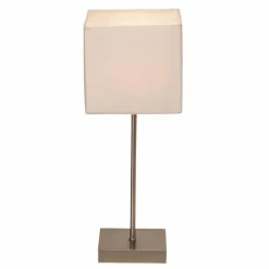 Lampes En Tissu-Luminaires Brilliant Lampe de table Brilliant Aglae Blanc, 1 lumière