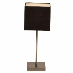 Lampes En Tissu-Luminaires Brilliant Lampe de table Brilliant Aglae Anthracite, 1 lumière