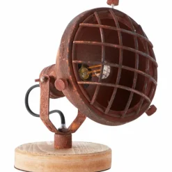 Lampes Industrielles-Luminaires Brilliant Lampe de table Brilliant Mila Rouille, 1 lumière