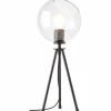 Luminaires Brilliant Lampe de table Brilliant AFTON Noir, Transparent, 2 lumières