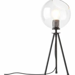 Luminaires Brilliant Lampe de table Brilliant AFTON Noir, Transparent, 2 lumières