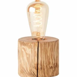 Luminaires Rustiques-Luminaires Brilliant Lampe de table Brilliant Trabo Bois clair, 1 lumière