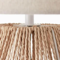 Lampes En Tissu-Luminaires Brilliant Lampe de table Brilliant Laraine Brun, Noir, 1 lumière