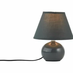 Lampes En Tissu-Luminaires Brilliant Lampe de table Brilliant Primo Gris, 1 lumière