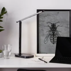 Luminaires Scandinaves-Luminaires Brilliant Lampe de table Brilliant Vicari LED Noir, 1 lumière