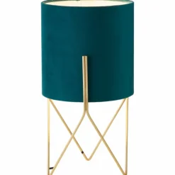 Lampes En Tissu-Luminaires Brilliant Lampe de table Brilliant Atami Or, 1 lumière