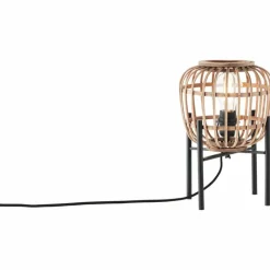 Luminaires Rustiques-Luminaires Brilliant Lampe de table Brilliant Nikka Noir, 1 lumière