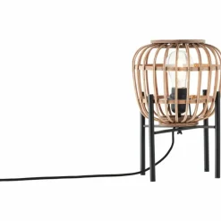 Luminaires Rustiques-Luminaires Brilliant Lampe de table Brilliant Nikka Noir, 1 lumière