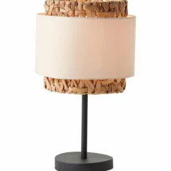 Lampes En Tissu-Luminaires Brilliant Lampe de table Brilliant Waterlilly Noir, 1 lumière