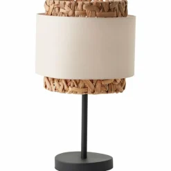 Lampes En Tissu-Luminaires Brilliant Lampe de table Brilliant Waterlilly Noir, 1 lumière