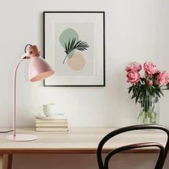 Luminaires Scandinaves-Luminaires Brilliant Lampe de table Brilliant Erena Rose, 1 lumière