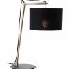 Lampes En Tissu-Luminaires Brilliant Lampe de table Brilliant Annice Or, Noir, 1 lumière