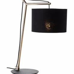 Lampes En Tissu-Luminaires Brilliant Lampe de table Brilliant Annice Or, Noir, 1 lumière