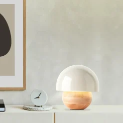 Luminaires Scandinaves-Luminaires Brilliant Lampe de table Brilliant Nalam Écru, 1 lumière