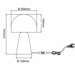 Luminaires Scandinaves-Luminaires Brilliant Lampe de table Brilliant Nalam Écru, 1 lumière