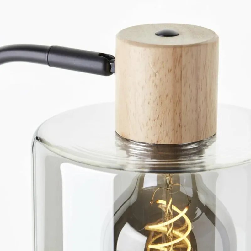 Luminaires Scandinaves-Luminaires Brilliant Lampe de table Brilliant Weald Bois clair, Noir, 1 lumière