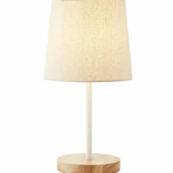 Lampes En Tissu-Luminaires Brilliant Lampe de table Brilliant Lunde Écru, Blanc, 1 lumière