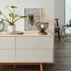 Luminaires Rustiques-Luminaires Brilliant Lampe de table Brilliant Avia Écru, 1 lumière